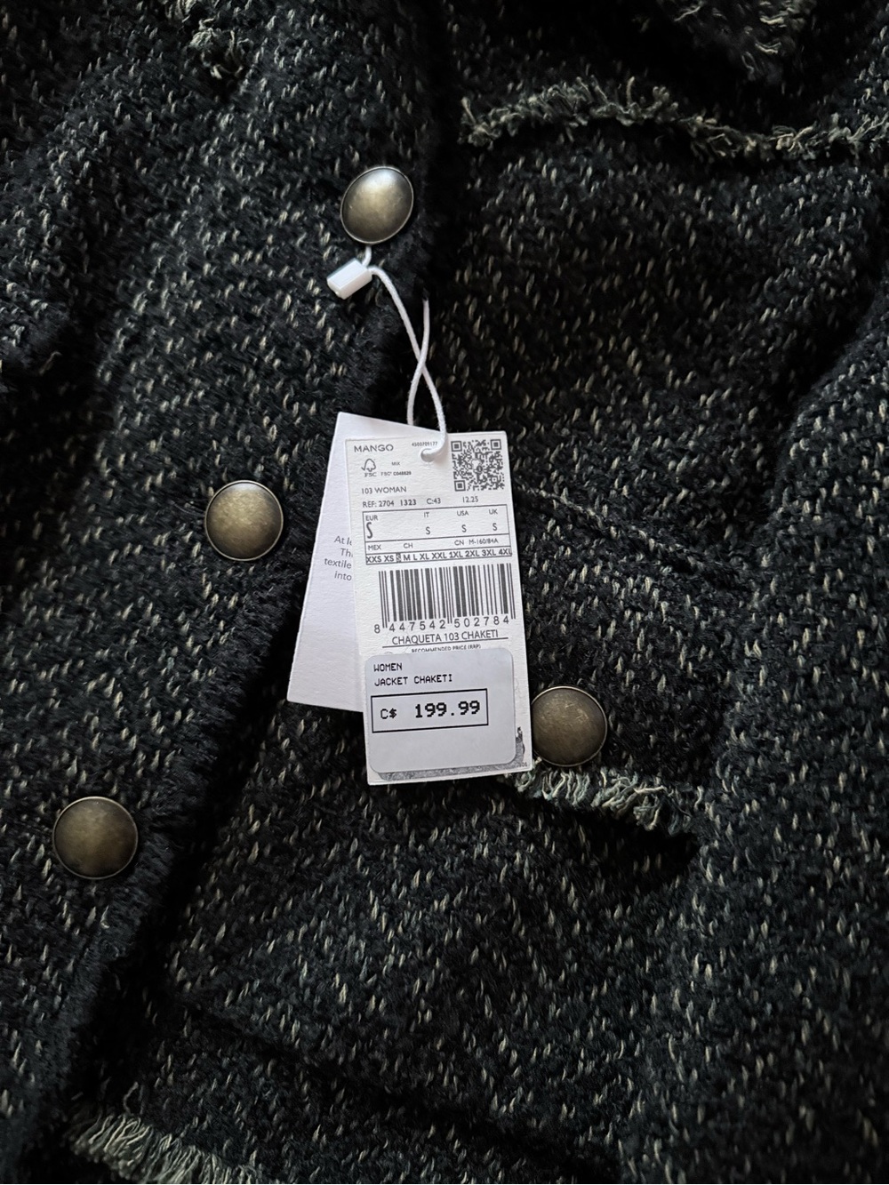 Mango Tweed Jacket - New - Picture 6 of 13